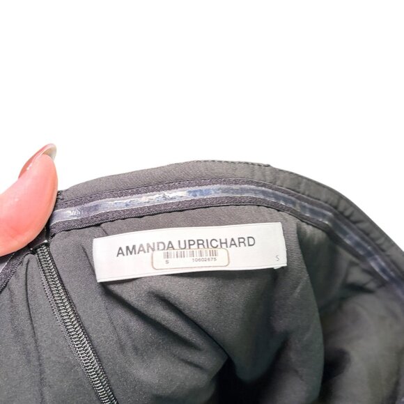 Amanda Uprichard Kloss Faux Leather Cutout Mini Dress Black Size Small - Picture 6 of 7